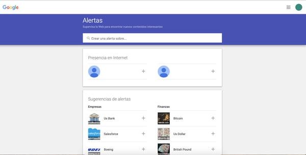 Google alerts